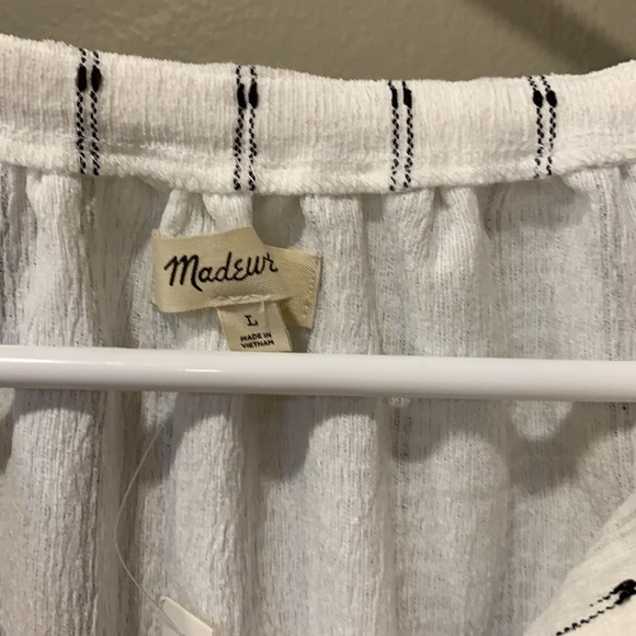 MADEWELL Tie- Neck Tunic Top - Picture 4 of 11